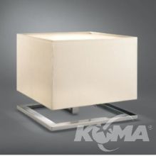 Quadratus lampa stołowa 2x75W E27 biały abażur